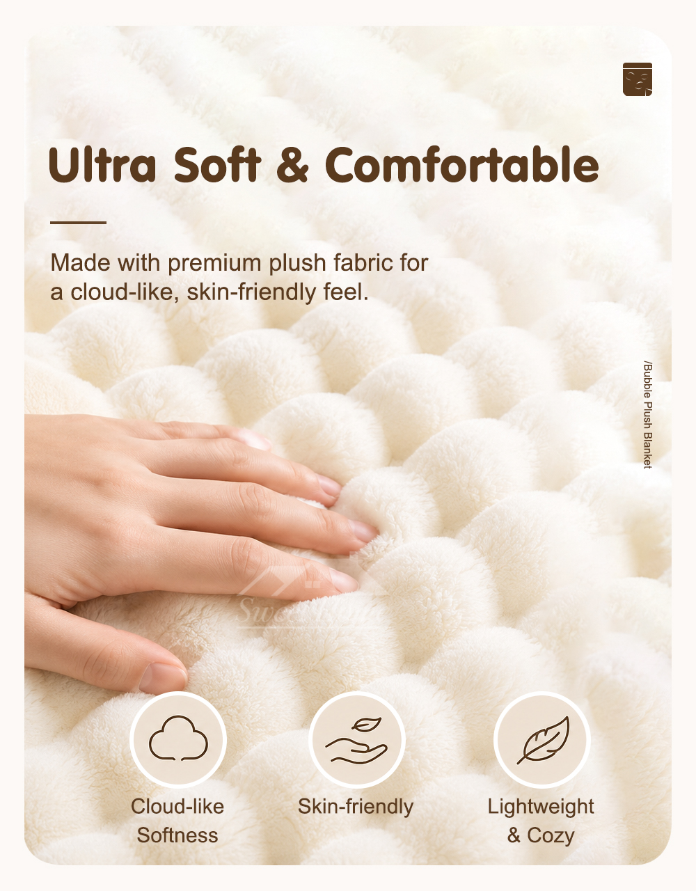 Bubble Plush Blanket Lightweight-2